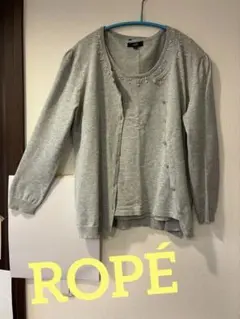 【ROPÉ】アンサンブル ニット グレー Mサイズ