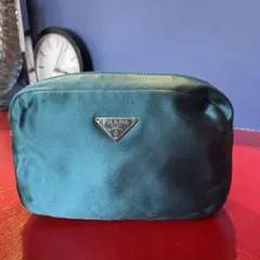 PRADA ティール サテンポーチのサムネイル
