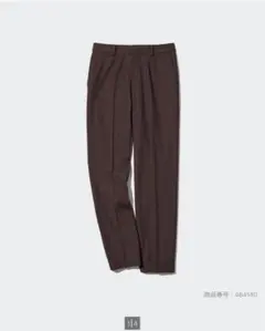 ユニクロ　スマートアンクルパンツ　ダークブラウンM