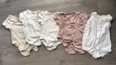 H&M コットンボディスーツ ロンパース 半袖 70サイズ