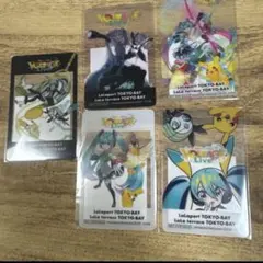 ポケモン 初音ミク ポケミクライブ ららぽーと 特典 クリアカード 全5種