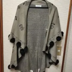 バラ柄ケープコート