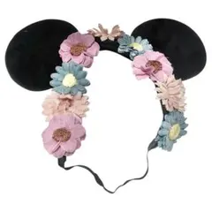 ディズニー ミニー フラワー ヘアバンド カチューシャ 花冠