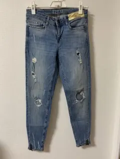ZARA Z1975 スキニーデニム ダメージジーンズ