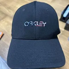 OAKLEY ベースボールキャップ 星条旗ロゴ ブラック