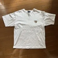 BACK NUMBER ワンポイント刺繍 Tシャツ ホワイト Lサイズのサムネイル
