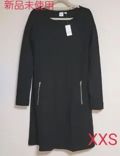 【新品未使用タグ付き】GAP　ギャップ　ワンピース　XXS　ブラック　黒