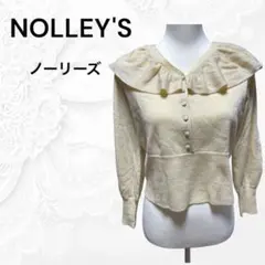 NOLLEY'S ノーリーズ　ハーフボタン　ニット　カラー:クリーム