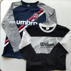 Wilson umbro 長袖Tシャツ2枚セット 男の子