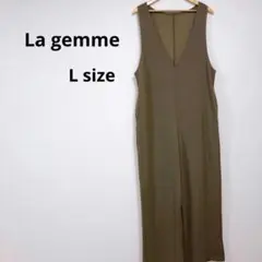 【美品】 La-gemme サロペット ブラウン Lサイズ ラジエム