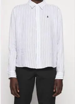 ポロラルフローレン オーバーサイズリネンシャツ ポニー刺繍