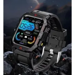 【新品未使用】大画面スマートウォッチ LAXASFIT Q11 BK