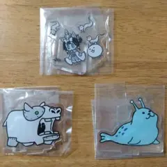 にゃんこ大戦争一番くじ G賞・H賞 アクリルスタンド 3点セット