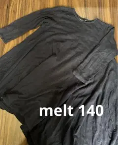 melt FITH 140 フレア　アシメントリーワンピース　ネイビー　紺