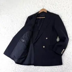 大人気✨ バーバリー 紺ブレ 金ボタン モヘア混 ブレザー ジャケット Mサイズ