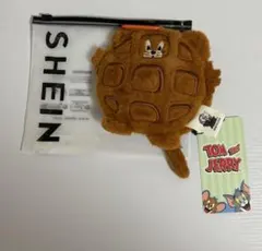 SHIEN トムとジェリー　ワッフル柄　ポーチ　ぬいぐるみ　コインケース