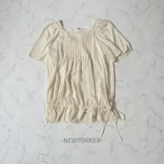 NEWYORKER/ブラウス/13/アイボリー/シフォン/綺麗め/大人可愛い
