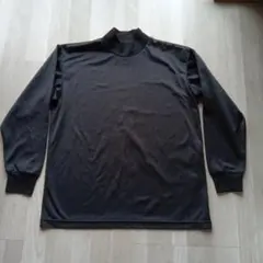 野球アンダーシャツ　ブラック タートルネック S160