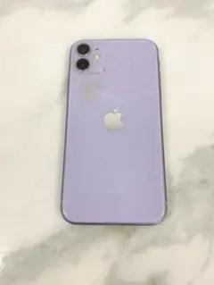 ＊【画面背面割れ】Apple iPhone 11 64GB ラベンダー　本体