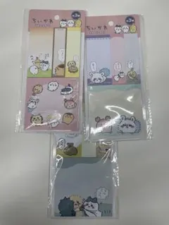 100円ちいかわ雑貨 ふせん（しかく） 全3種セット　コンプリート