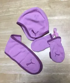 プーマ　防寒セット　帽子、マフラー、手袋