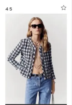 CHANEL ツイードジャケット 長袖34サイズ　美品のサムネイル