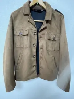 ZARA MAN ブラウン スエード風 ジャケット