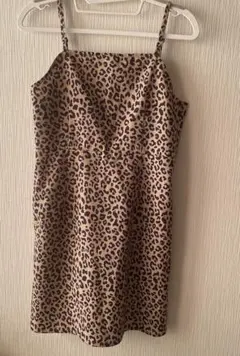 ヒョウ柄ワンピース　ミニワンピース