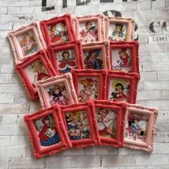 【1682】さくら様専用ページ　ミニチュア絵画　レトロガール