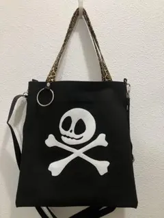 GlyPhS punk rock icon skullレオパードトートバッグ - メルカリ