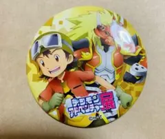 デジモンアドベンチャー デジモン アグモン 八神太一 缶バッジ バラ缶