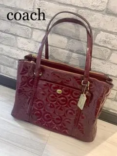 COACH コーチ エナメルバッグ