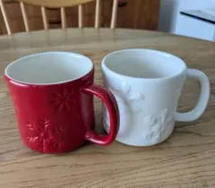 STARBUCKS 2013ホリデー 雪の結晶マグカップ セット