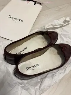 repetto ワインレッド バレエシューズ 袋付き