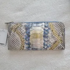 ✨美品✨金運アップ ヘビ革製マルチカラー長財布 - メルカリ