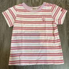 ミキハウス Hot Biscuits Tシャツ 90サイズ　ボーダーのサムネイル