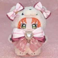 いつぬい　あんスタ　ぬい服　リボン　バレンタイン　ピンク