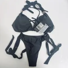 レディース トライアングル Tバック 水着 2点セット スイムスーツ【L】