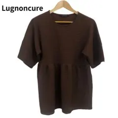 Lugnoncure ブラウン 半袖チュニック　シンプル　フリー　カジュアルのサムネイル