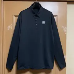 美USED ANEW GOLF メンズ スタッズ襟 長袖ポロシャツ ブラック - メルカリ