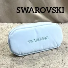 SWAROVSKI スワロフスキー ポーチ 小物入れ 水色 フロントロゴのサムネイル