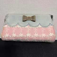 LIZ LISA ポーチ リボン レース デニムのサムネイル