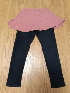 エバークローゼット　スカッツ　130 裏起毛　ピンク　アプリコット　レギンス