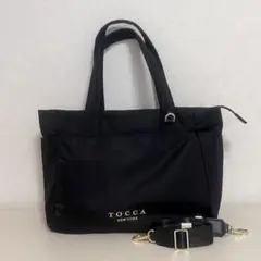 TOCCA 美品 a4 トートバッグ ブラック マザーズバッグ 2wayバッグ