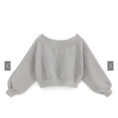 オフショルダースウェットトップス[pm506]