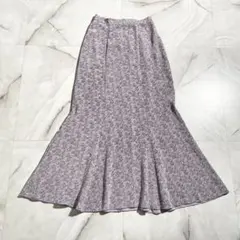 M19058 スナイデル　バリエプリントマーメイドライクスカート　ロング　0
