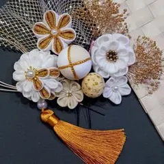 No.70　つまみ細工 髪飾り ハンドメイド 成人式 七五三 和装 振袖 袴