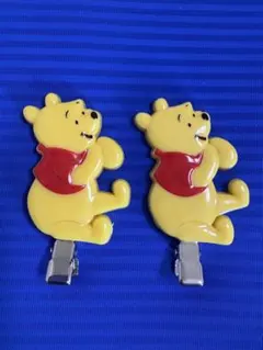 ディズニー　くまのプーさん　前髪クリップ　ヘアピン 2個セット