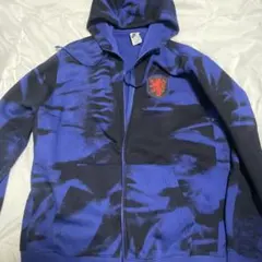 サッカー　オランダ代表　Nike フーディ Lサイズ 青/黒