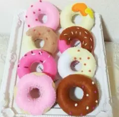 【即購入OK】フェルトドーナツセット　8種類　知育玩具　フェルトままごと